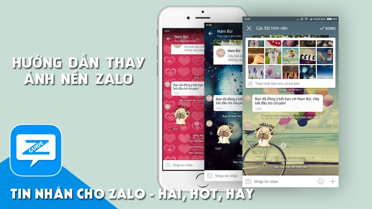 Hướng dẫn Zalo – Đổi hình nền chat zalo
