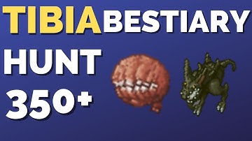 Tibia Hunt Lower Roshamuul / Bestiary 350+ Frazzlemaw & Silencer / Charm points / ek, rp, ms, ed