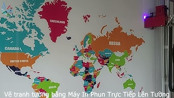 Vẽ tranh tường Trang trí Bằng Máy in phun trực tiếp Lên tường - Mực UV