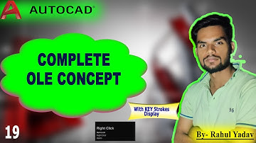 19 OLE |Object Linking And Embedding| CONCEPT |AUTOCAD|HINDI|