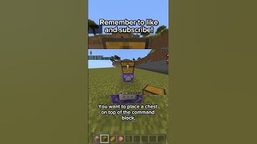 How To Get An Auto Refilling Chest In Minecraft #shorts #minecraft