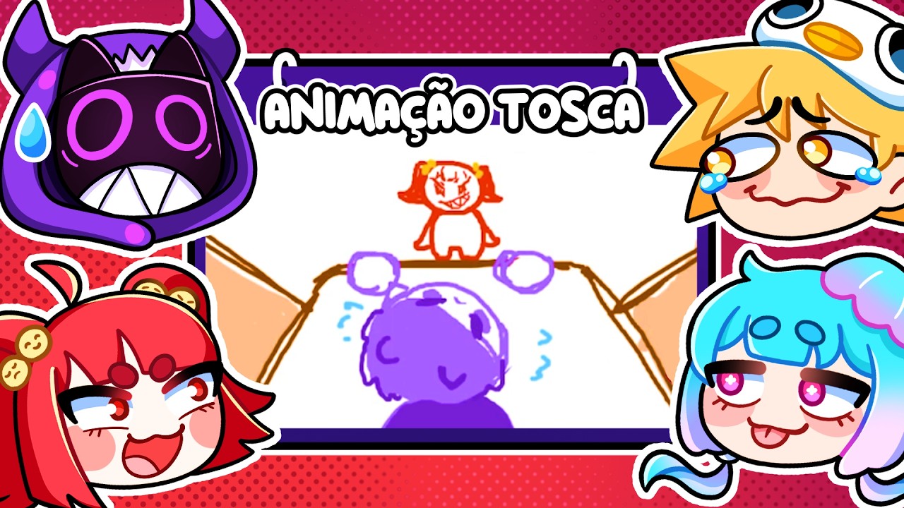 Desenhamos ANIMAÇÕES da Turma da Batatinha no PEAK!