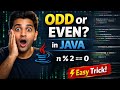 Odd or Even in Java  | Easy Program for Beginners!