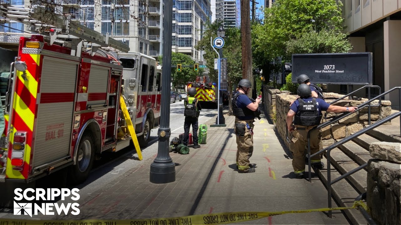 Atlanta police searching for suspect in Midtown shooting - YouTube