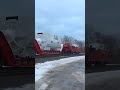 CSX Train Hauling a Giant Turbine With Red Caboose. Part 4 thumbnail