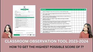 COT for TEACHERS I-III SY 2023-2024 | Observable Indicators with clear Explanation and Examples