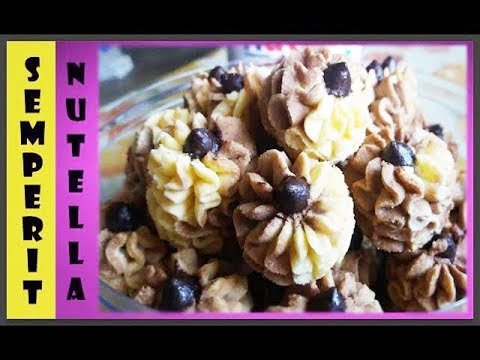 Resepi Biskut Semperit Susu Nutella  Dahlia Susu  Dahlia 