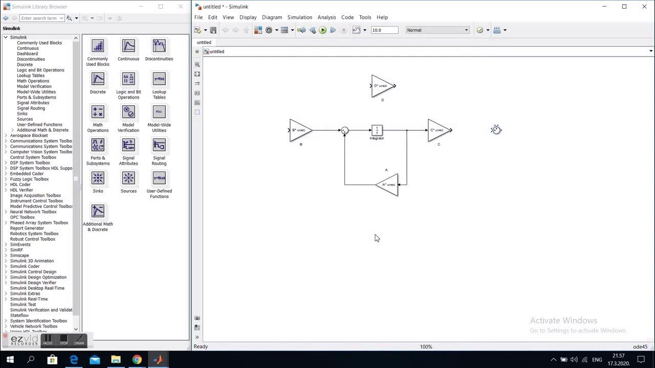 State space block diagram in SIMULINK - YouTube