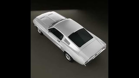 Ford Mustang GT 1967 3D model from CGTrader.com