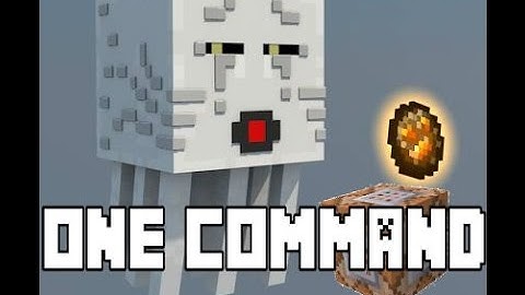 Throw fireballs in Minecraft with ONE COMMAND BLOCK! 1.10+