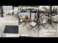 DIY FRONT PORCH MAKEOVER | OUTDOOR PATIO TRANSFORMATION | BEFORE & AFTER | IKEA TARNO SET
