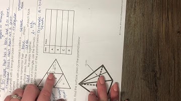Surface Area of Triangular Pyramids
