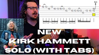 NEW Kirk Hammett Single - Solo lesson / with TABS