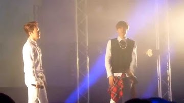 [FANCAM] 141113 은혁&동해 KFF London - Ment + Hello