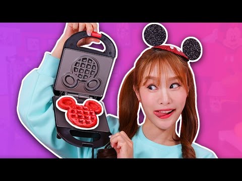 미키마우스 와플메이커 요리놀이 [미키마우스 와플 만들기] waffles 지니