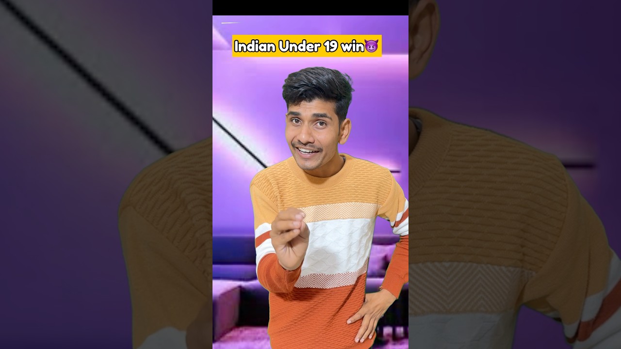 Under 19 World Cup winning🥹 ft. 14 year boy 