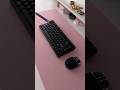 Black pink desk setup energy with my matching YUNZII RT75 PRO keyboard and YUNZII C1 mouse 🖤 #keebs