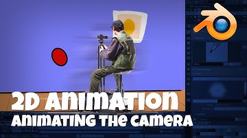 How to animate the camera in your 2D animation scene, Blender Animation Tutorial using Grease Pencil