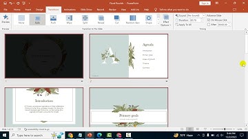 How to apply the fade transition to all slides in PowerPoint