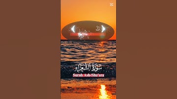 #سورة_الشعراء #قرآن #راحة_نفسية 🌹