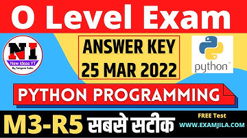 O Level python m3r5 answer key O level March 2022| M3r5 python paper solution March 2022