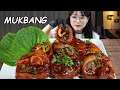 매콤한 우족찜 먹방🔥 SPICY BRAISED BEEF FEET MUKBANG | ASMR EATING SOUNDS