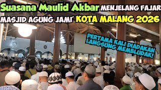 Suasana Maulid Akbar Menjelang Fajar Masjid Agung Jami' Kota Malang 2026