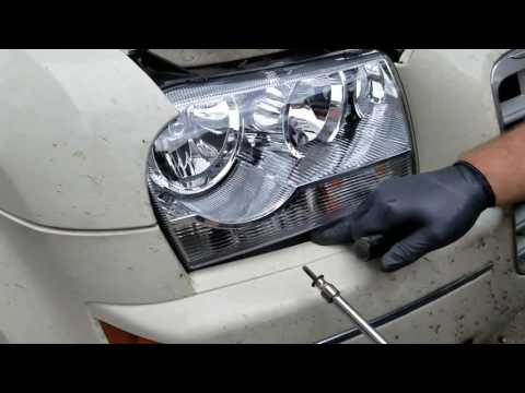 How to replace a 2007 chrysler 300 headlight without taking off the bumper.