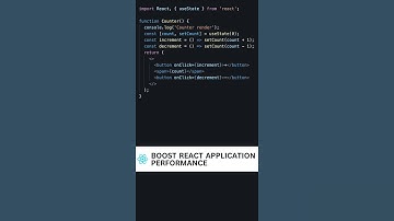 BOOST REACT APPLICATION PERFORMANCE #shorts #react #coding
