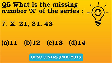 Q5 (2015) What is the missing number 