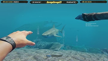 Stranded Deep, New 0.37 Update. Shark attack.