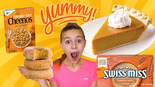 Eating ONLY Pumpkin Spice For 24 HOURS!