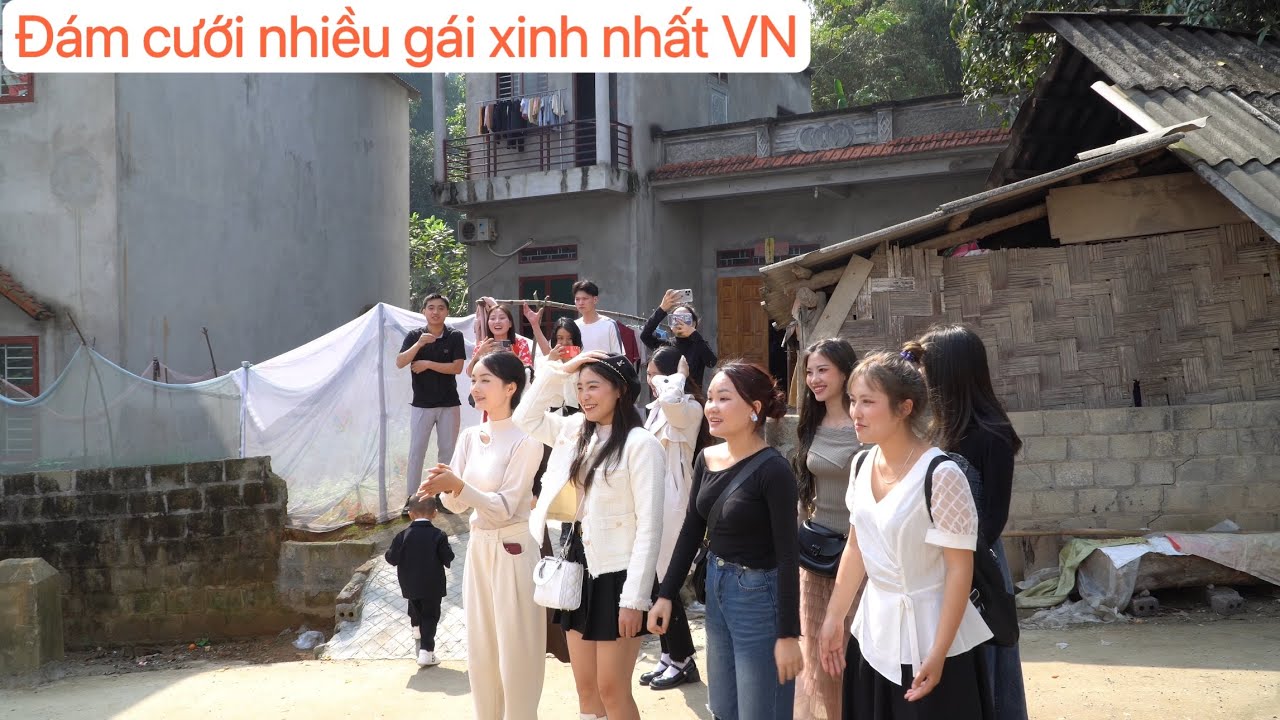 Đám Cưới Người Giáy Vùng Biên Giới Việt-Trung. Rất Nhiều Gái Xinh Biết Nói Tiếng Trung.