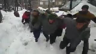 #Shame Video from District Anantnag, Still Roads are in Shame able Condition,. No Snow Clearance,