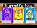 Minecraft But YouTubers Are Trapped As Toys