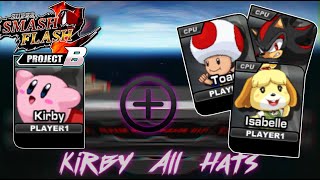 Super Smash Flash 2 Project B ALL KIRBY HATS / KIRBY COPY ABILITIES | Puke Tops