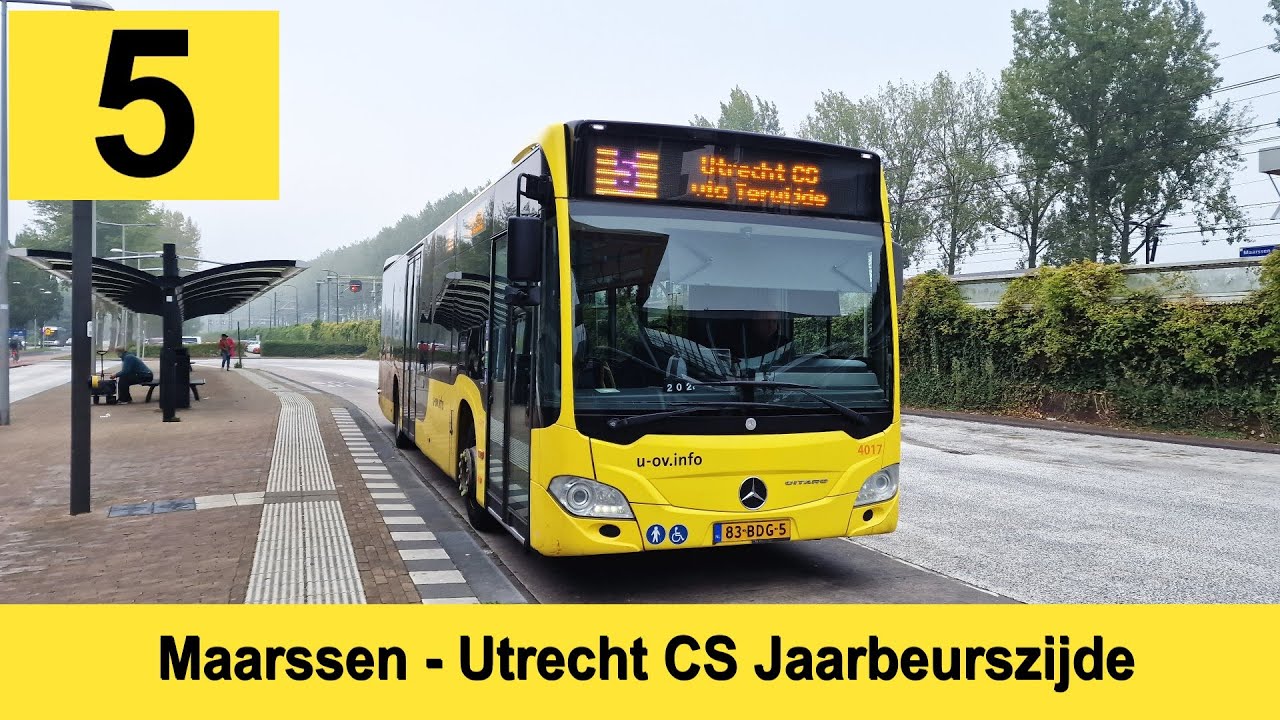 U-OV lijn 5: Maarssen Station - Utrecht CS | Qbuzz 4017 | 2024