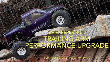 Element Gatekeeper. 1/10 RC Rock Crawler trailing arm performance upgrades.