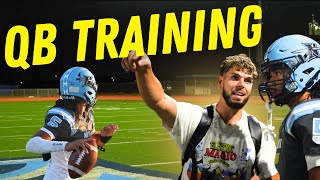 Training a FRESHMAN QB that STARTS on Varsity | Pt. 1