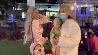 Kaylyn Slevin of Chicken Girls \& Elle Danjean enjoy a night out at BOA Steakhouse in West Hollywood