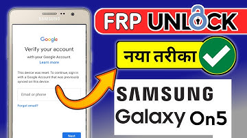 Samsung On5 Google Bypass |  Samsung on5 Bypass | FRP Bypass Samsung 2022