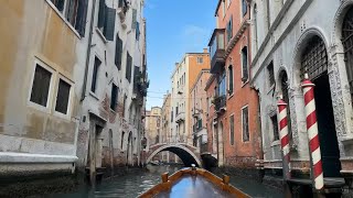 Venice boat tour,  Residential areas away from tourists