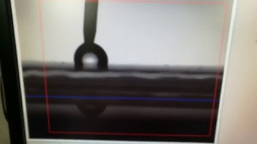 Kruss Drop shape analysis with hydrophobic surface