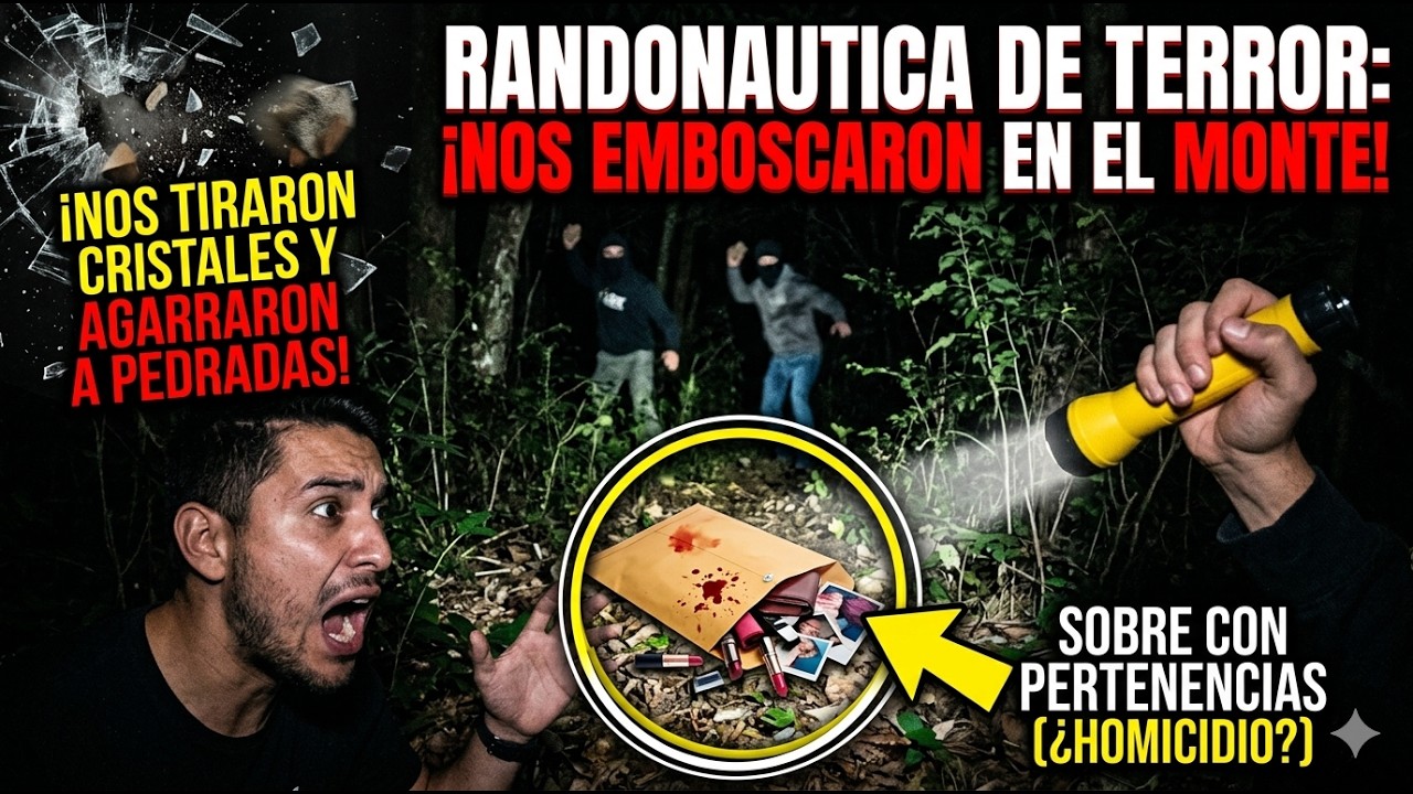 RANDONAUTICA EN EL MONTE: Nos tiraron cristales y encontramos esto 🔦💀