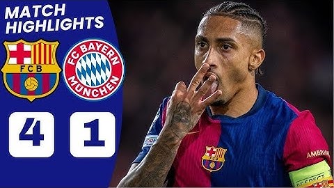 🔴 BARCELONA 4 - 1 BAYERN MUNICH Champions league 24/25 Highlights HD