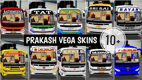 10+ INDIAN BUS SKINS FOR PRAKASH VEGA MOD WITH LINK | PRAKASH VEGA MOD | LYNX MODDING |#BUSSID #VEGA