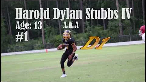 Harold Dylan Stubbs 2017 Football Highlights
