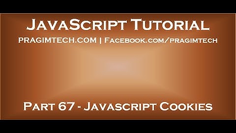 JavaScript Cookies