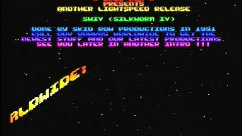 Skid Row SWIV Intro PAL