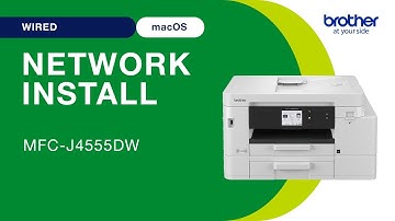 Install MFCJ4555DW on a wired network - Mac